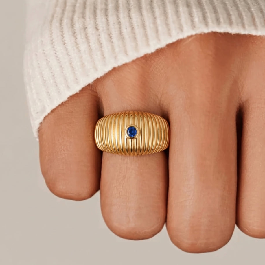 Liora Ring - Navy Blue Eye, image 2