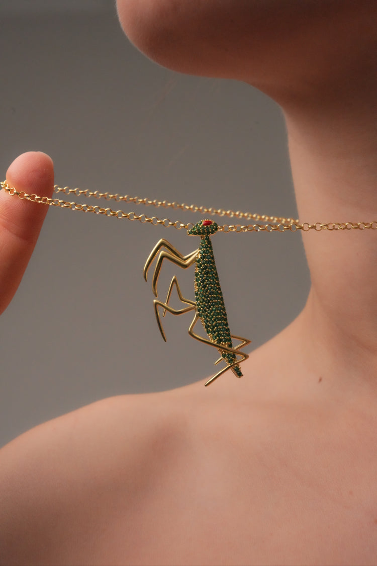 Divina Mantis Kolye - Yeşil, 3. ürün fotoğrafı