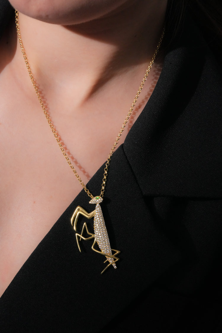 Divina Mantis Kolye - Beyaz, 3. ürün fotoğrafı