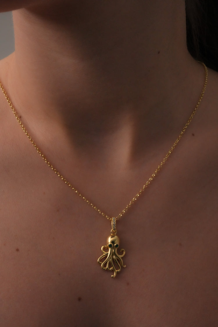 Octaria Necklace - Emerald Eye, image 2
