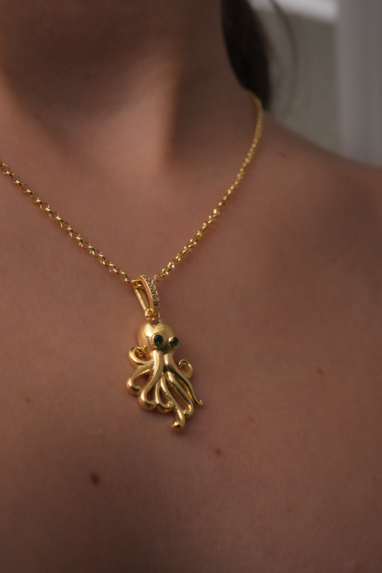 Octaria Necklace - Emerald Eye, image 3