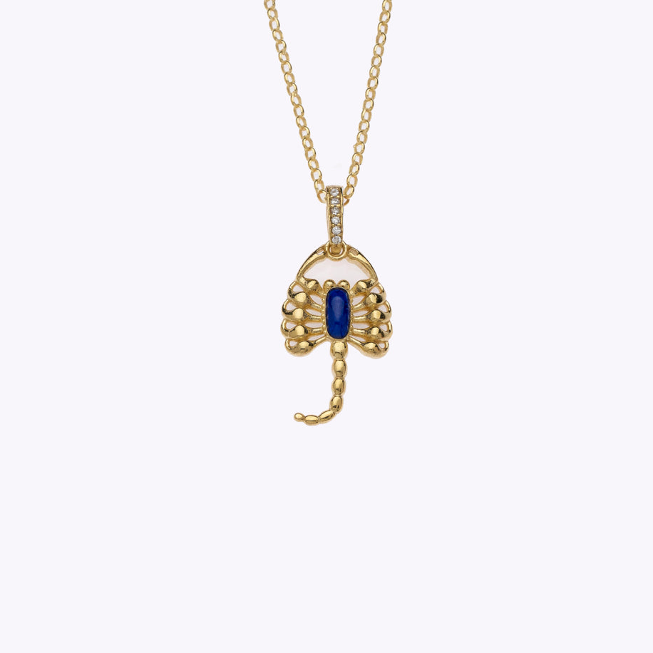 Scoris Necklace - Navy Blue Enamel, image 3