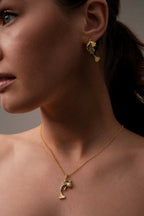 Meraia Kolye - Siyah Mineli