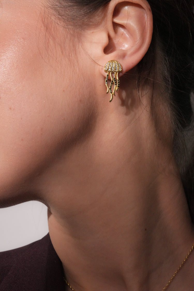 Marilune Earrings - Black & White, image 3