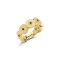 Veyra Ring - Yellow / Navy Blue