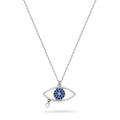 Azura Necklace - White / Navy Blue Eye