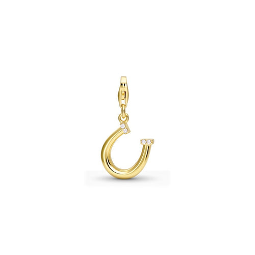 Buona Sorte Charm (Horseshoe / Good Fortune) - Yellow