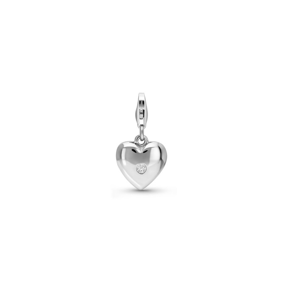 Heart Charm (Kalp) - Beyaz